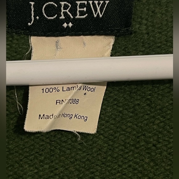 J. Crew Argyle green lambs wool Sweater - Picture 2 of 4